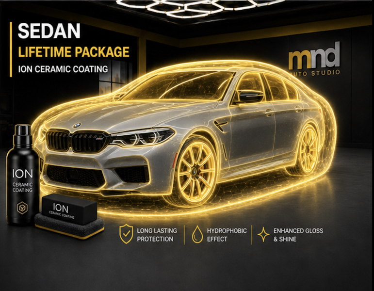 Ceramic Coating Sedan - Lifetime Package (1-2 days)